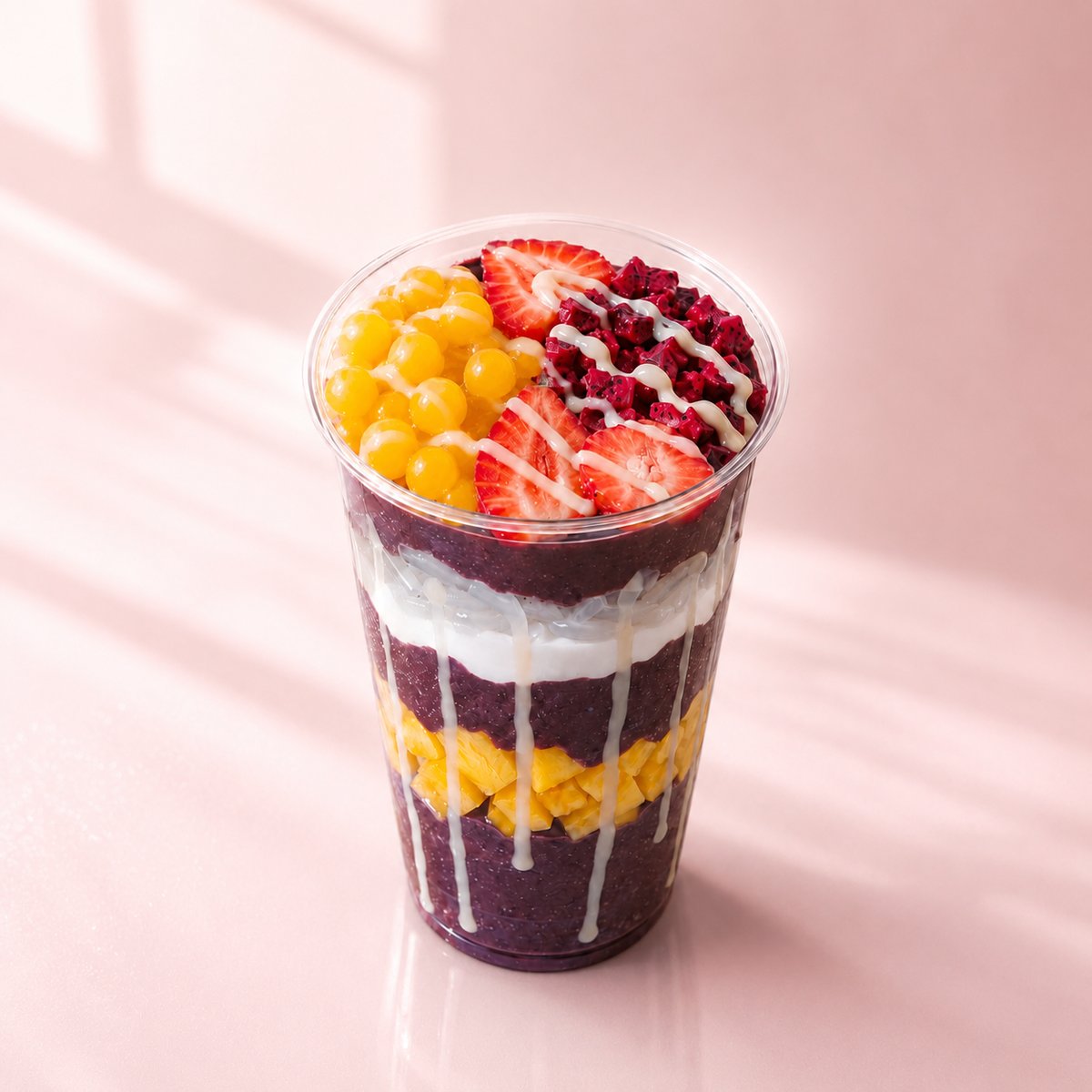 summer friday açaí bowl — mango coconut drachenfrucht bei tea99 darmstadt