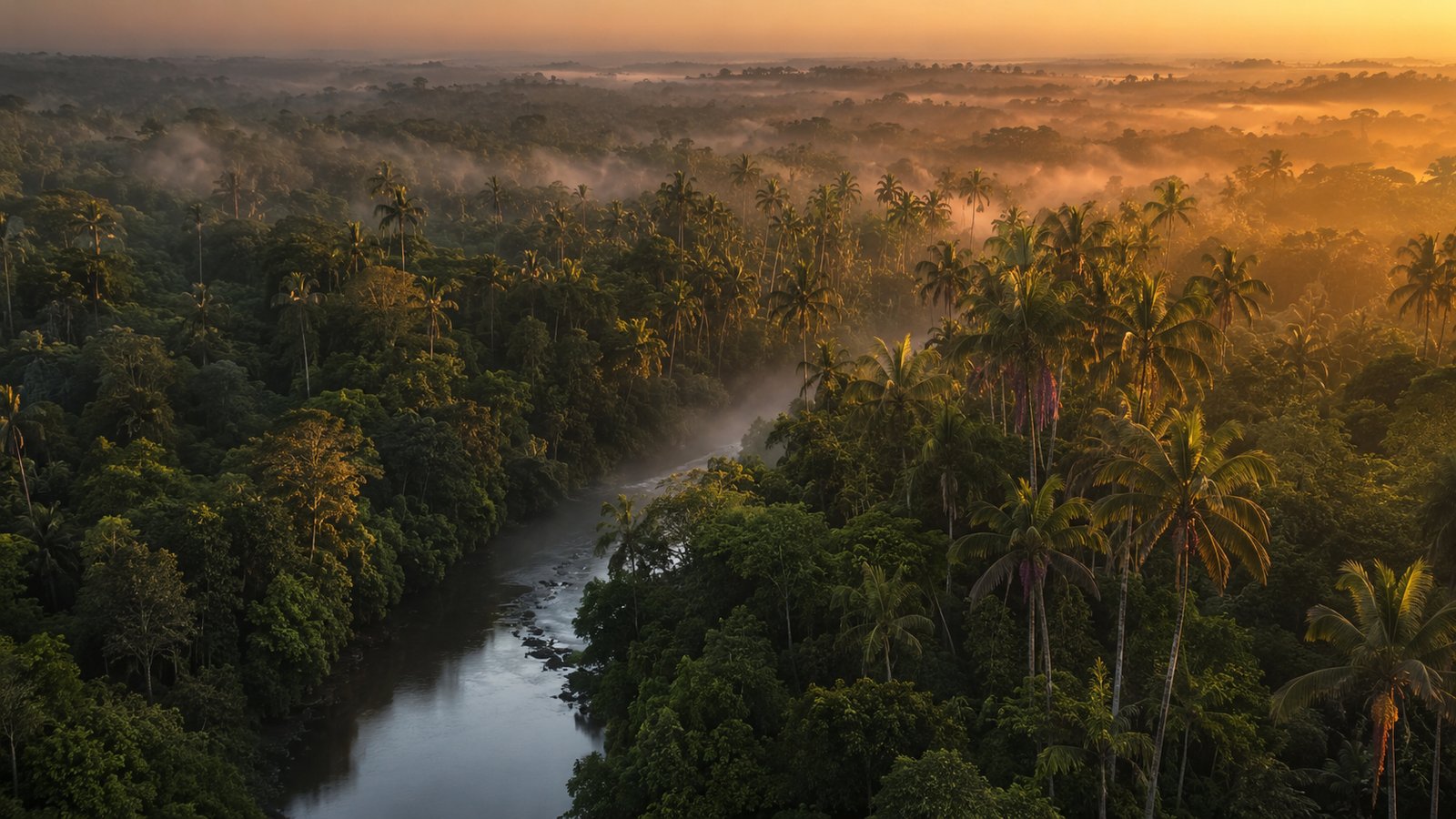 aerial drone shot vom brasilianischen amazonas regenwald